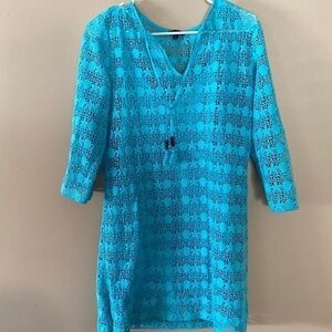 Perfect Summer/ Vacation Talbots Dress with starfish and shells